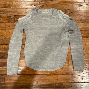 Gray long sleeve sweater